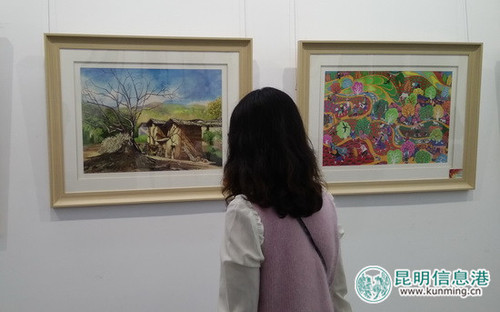 昆明市级机关“喜迎十九大 共筑中国梦”书画展开幕